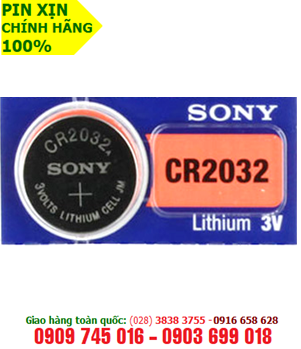 Sony CR2032; Pin Sony CR2032 lithium 3V _Made in Indonesia _1viên